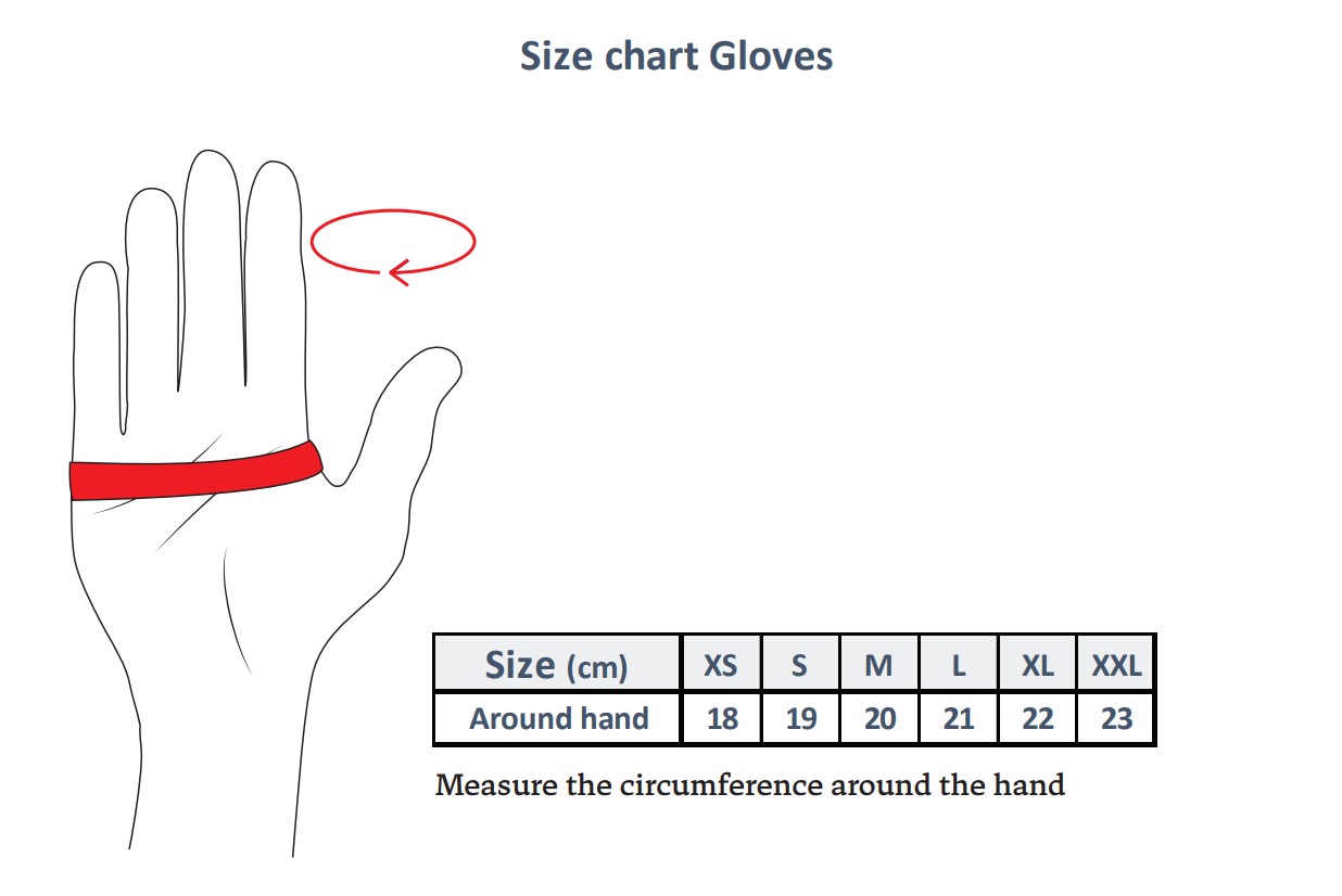 Size chart - gloves